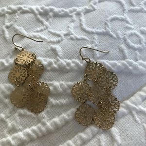 Delicate gold-tone earrings